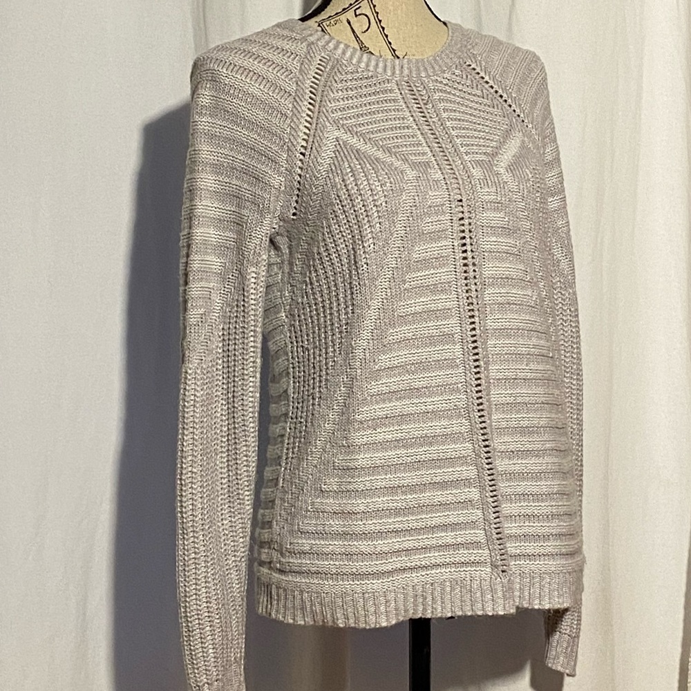 Gray Zipper Back Sweater